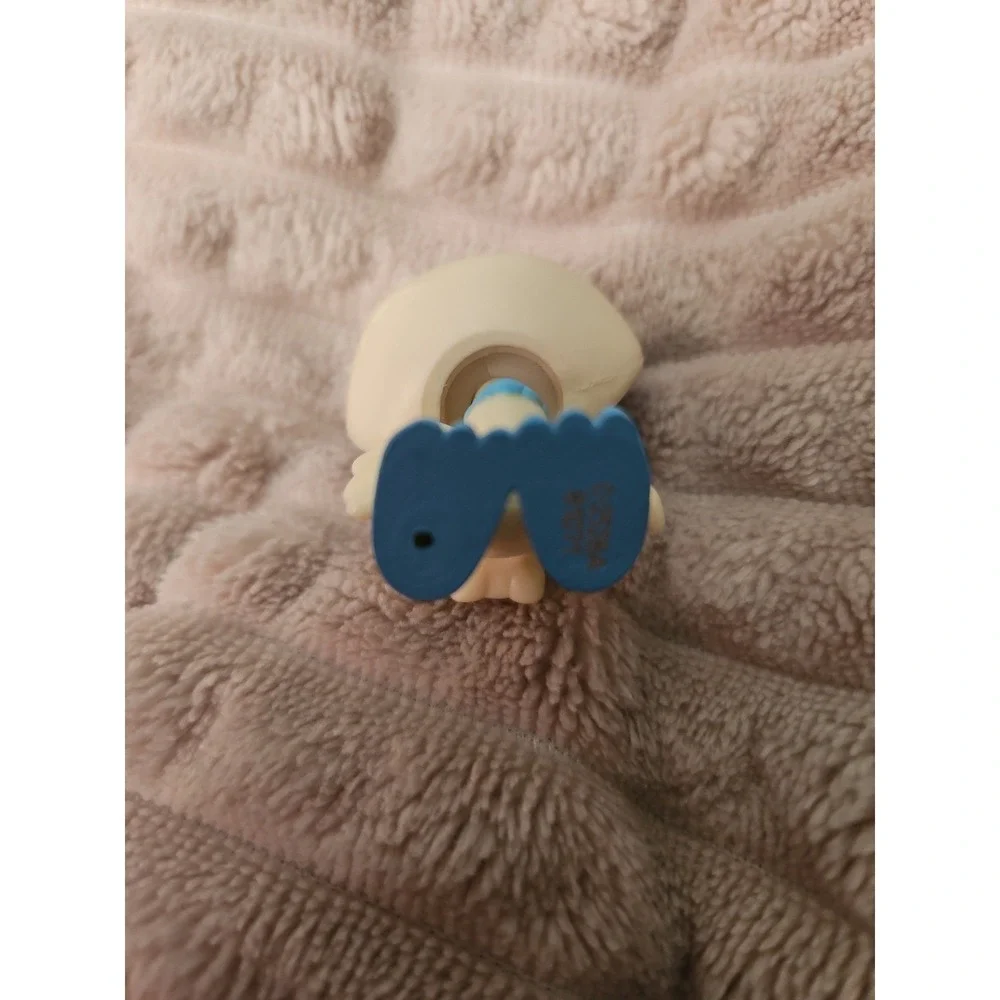 Littlest Pet Shop LPS #1-84 Azure Ostrich Bird White with Blue Eyes